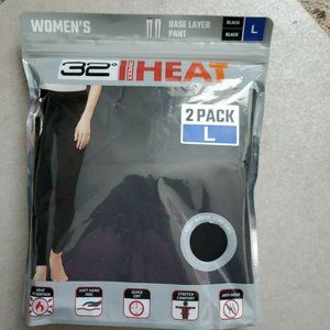 32 Degrees wen's Large Base Layer Heat Pant 2-Pack